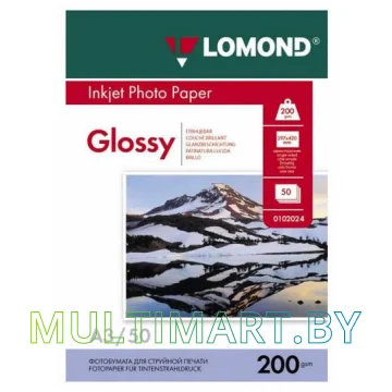 Фотобумага Lomond Глянцевая А3 200 г/кв.м. 50 листов (0102024)